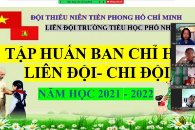 Tổ chức tập huấn cho Ban chỉ huy Liên, Chi đội và phụ trách Sao nhi đồng năm học 2021 – 2022